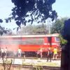 Влакът Карлово - Бургас се запали на гара Церковски
