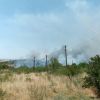 Пламна пожар между Банево и Изворище, горят сухи треви