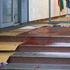 Заляха с червена боя входа на Министерство на културата