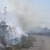 Голам пожар пламна край летище Бургас