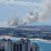 Пожар пламна до аквапарк в Несебър