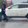 Дъжд, вятър и катастрофи правят кошмарно движението по АМ "Тракия"