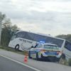 Турски автобус падна в канавката на магистрала „Тракия“