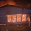 Пожарът в базата на "Вромос": Спасени са фургоните на администрацията, багерче и джип, изгоря 1500 кв. метра покрив