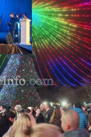 Бургас е невероятен! Хиляди хора запалиха светлините на Елхата, центърът грейна от светини и усмивки