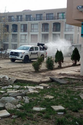 Община Несебър дезинфекципа "Елените"